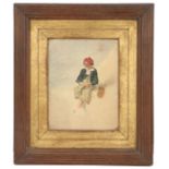 Joseph Stannard (British, 1797-1830) Young Boy Seated watercolour 27 x 21cm (10.5" x 8.5")