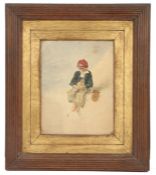 Joseph Stannard (British, 1797-1830) Young Boy Seated watercolour 27 x 21cm (10.5" x 8.5")