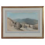 Henry Bright (British, 1810-1873) River Landscape with Bridge pastel 27 x 43cm (11" x 17")