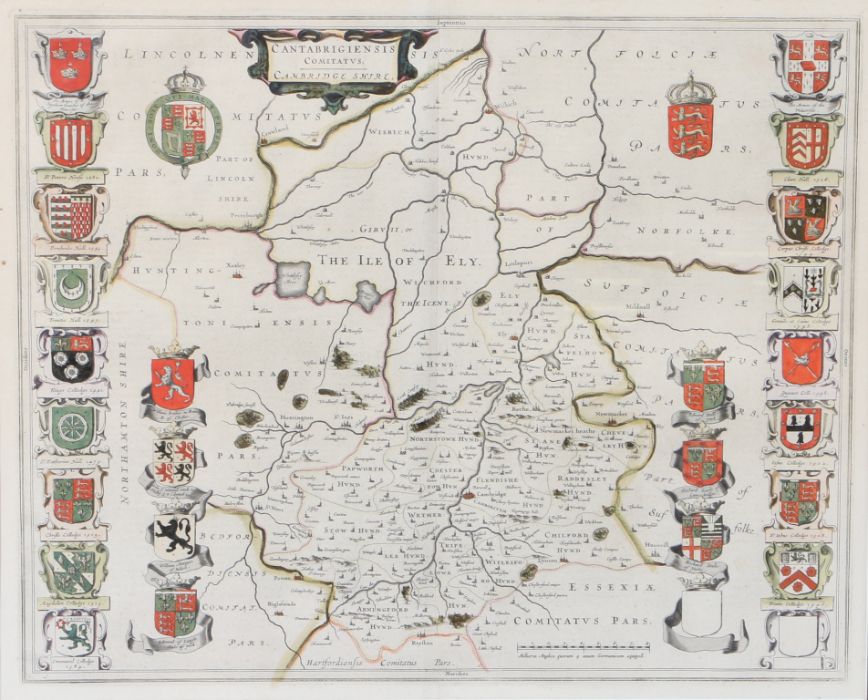 Joan Blaeu (1599-1673) 'Cantabrigiensis Comitatus/Cambridgeshire