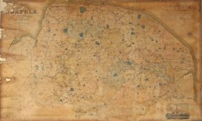 Bryant, A: Map of the county of NORFOLK from actual survey by A Bryant made in the years 1824,