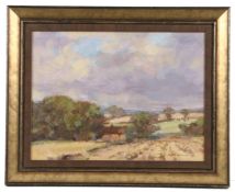 Owen Waters (British, 1916-2004) Norfolk Landscape signed (lower right), oil on board 22 x 29cm (