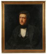 Downes (British, 19th Century) Portrait of the Artist Thomas Lound (1802-1861) oil on canvas 74 x