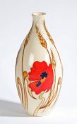 A Moorcroft Harvest Poppy vase, circa 2009, tubeline decorated, stamped and painted marks, 23,5cm