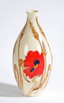 A Moorcroft Harvest Poppy vase, circa 2009, tubeline decorated, stamped and painted marks, 23,5cm