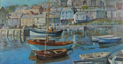 Campbell Trotman (British, 20th Century) Polperro signed and dated 1962 (lower left), oil on board