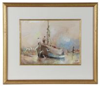Jack Cox (British, 1914-2007) North Norfolk Fishing Boat signed (lower right), watercolour 24 x 32cm