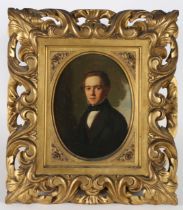 Spiridione Gambardella (Italian, c.1815-1886) Portrait of Samuel Greg Rathbone (1823-1903) oil on