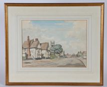 Frederick William Baldwin (British, 1899-1984) "Laxfield, Suffolk" signed and dated 1961 (lower