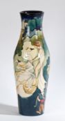 A Moorcroft Pottery Swan Lake pattern vase, tubeline decoration, designed by Kerry Goodwin,