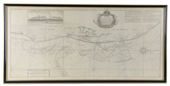 A sea chart of Channells of Cockle & St Nicholas Gatts with the Bouys and Sea Marks between