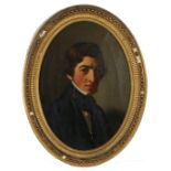 Spiridione Gambardella (Italian, c.1815-1886) Portrait of a Gent from the Rathbone Family, Liverpool