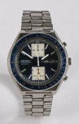 A Seiko chronograph automatic 6138-0030 "Kakume" stainless steel gentleman's wristwatch, the