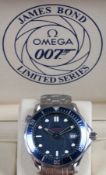 An Omega Seamaster Professional Diver Limited Series James Bond 007 gentleman's stainless steel