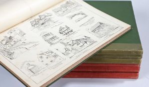 A collection of seven architectural drawing books (7)