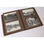 Vale Royal Abbey 1915 photograph album, the interior of the book in white watercolour To Miss