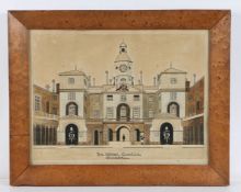 Primitive School (19th Century) The Horse Guards, Whitehall circa 1870 watercolour 31 x 42cm (12"