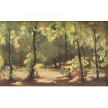 Continental School (20th Century) Woodland Frolic indistinctly signed (lower right), oil on canvas