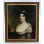 English School (19th Century) Portrait of a Lady oil on canvas 75 x 61cm (29.5" x 24")