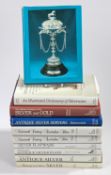 A collection of silver and gold reference books, Rabinovitch, Antique Silver Servers, Harold Newman,