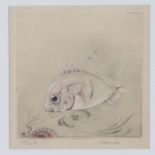 Edward Julius Detmold (British, 1883-1957) Fish signed, initialled and numbered 1/12 in pencil,