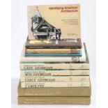 A collection of Architectural related books, Bill Risebero modern architecture and design an