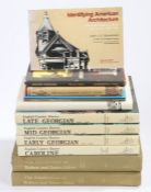 A collection of Architectural related books, Bill Risebero modern architecture and design an