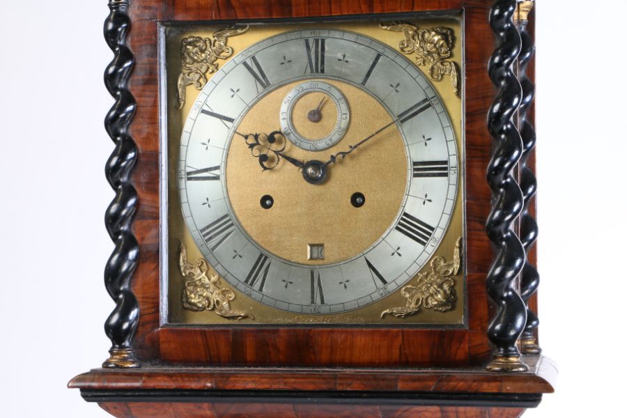 A Late 17th/ Early 18th Century Walnut and Marquetry Longcase Clock, by James Clowes of London, - Image 2 of 5