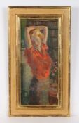 George Herbert Buckingham Holland (British, 1901-1986) Lady in an Interior oil on canvas 45 x