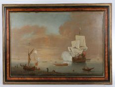 Circle of Peter Monamy (1681-1749) Seascape oil on canvas 54 x 79cm (21" x 31")