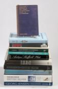 A collection of silver reference books, John Andrew and Derek Styles, Designer British Silver From