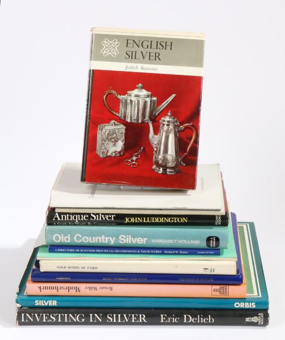 A collection of silver reference books, Eric Delieb, Investing in Silver, Lucinda Fletcher,