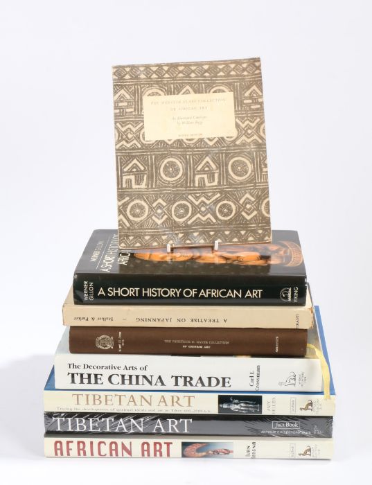 A collection of Tribal and Oriental art related reference books, William Fagg the Webster Plass