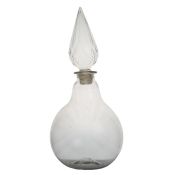 A 19th Century pharmacy display bottle, the pointed stopper above the bulbous body, 54cm high