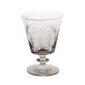 A 19th Century presentation engraved glass, engraved Presented from Joseph Price Esq to James &