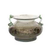 A mid 20th Century Murano glass "Scavo" bowl, circa 1960, imitating excavated Roman glass,