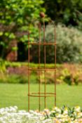 A column wire obelisk is a stunning addition to any garden ideal for climbing plants, approx 180cm