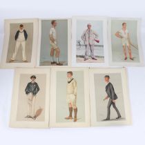 VANITY FAIR. A COLLECTION OF 7 CARICATURES, MOSTLY LATE 19TH-CENTURY, COLOUR LITHOGRAPHIc.
