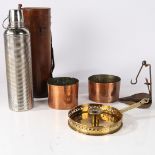 A COLLECTION OF METAL OBJECTS.