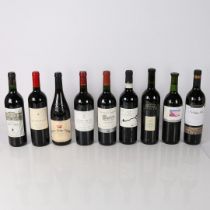 NINE BOTTLES OF VARIOUS WINE (9).