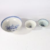 THREE 18TH/19TH CENTURY BOWLS, (3).