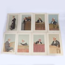 VANITY FAIR. A COLLECTION OF 10 CARICATURES, MOSTLY LATE 19TH-CENTURY, COLOUR LITHOGRAPHIC CARICATUR