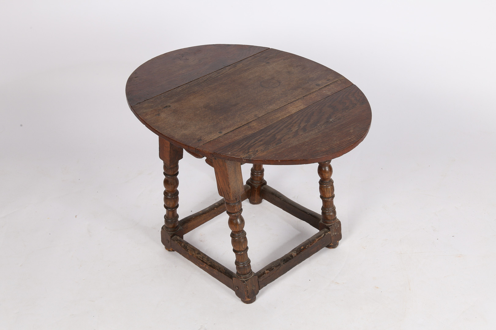 A 17TH CENTURY AND LATER STOOL-TABLE. - Image 3 of 5