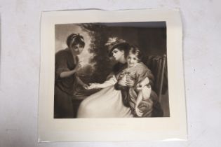 AFTER JOSHUA REYNOLDS ENGRAVED BY J WATKINS CHAPMAN "THE FORTUNE TELLER".