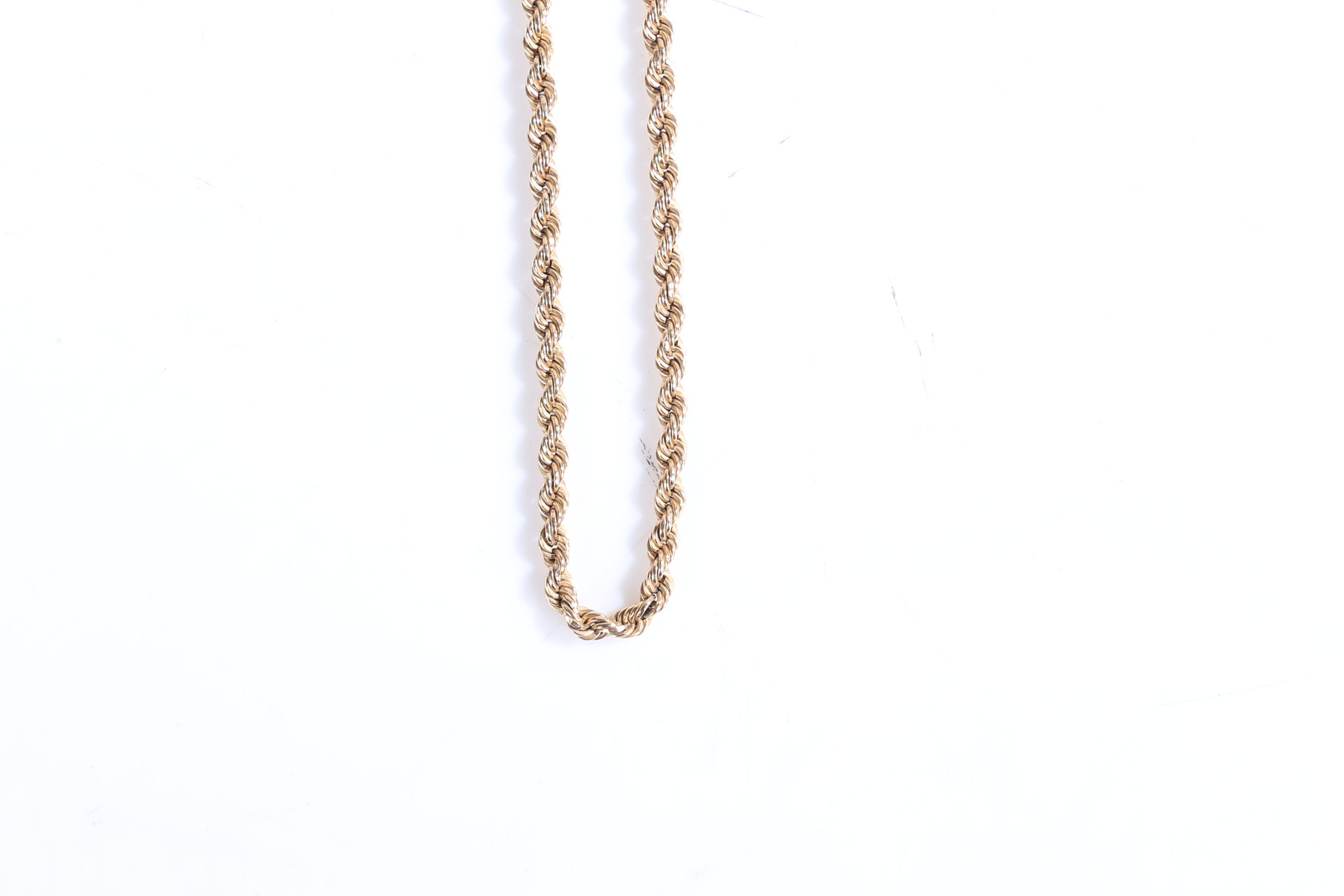 A 9 CARAT GOLD NECKLACE. - Image 5 of 5