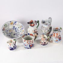 A COLLECTION OF MASONS IRONSTONE AND IRONSTONE WARES (18).