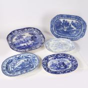 A COLLECTION OF 19TH CENTURY MEAT DISHES (5).