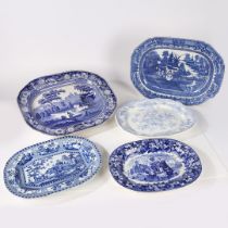 A COLLECTION OF 19TH CENTURY MEAT DISHES (5).