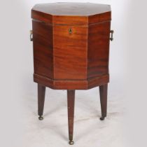 A GEORGE III MAHOGANY WINE COOLER.