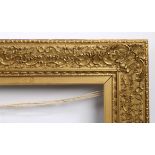 19th century English picture frame, extensively moulded - rebate size 27in x 16in